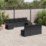 Set de sofás de jardín 10 pzas cojines ratán sintético negro de , Conjuntos de jardín - Ref: Foro24-3260466, Precio: 553,85 €...