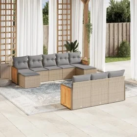 Juego de sofás jardín con cojines beige 10 pzas ratán sintético by , Garden sets - Ref: Foro24-3260498, Price: 648,56 €, Disc...