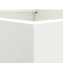 Jardinera acero blanco 42x38x75 cm de , Maceteros y jardineras - Ref: Foro24-841578, Precio: 79,79 €, Descuento: %