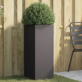 Jardinera acero negro 32x29x75 cm de , Maceteros y jardineras - Ref: Foro24-841571, Precio: 76,16 €, Descuento: %