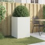 Jardinera acero blanco 52x48x75 cm de , Maceteros y jardineras - Ref: Foro24-841584, Precio: 99,78 €, Descuento: %