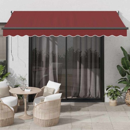 Toldo retráctil automático burdeos 350x250 cm en Toldos | Comprar online en Foru.es