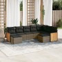 Set de muebles de jardín 9 pzas y cojines ratán sintético gris de , Conjuntos de jardín - Ref: Foro24-3260625, Precio: 545,81...