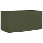 Jardinera acero verde oliva 62x30x29 cm de , Maceteros y jardineras - Ref: Foro24-841592, Precio: 45,05 €, Descuento: %