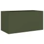 Jardinera acero verde oliva 62x30x29 cm de , Maceteros y jardineras - Ref: Foro24-841592, Precio: 45,05 €, Descuento: %