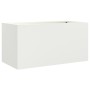 Jardinera acero blanco 62x30x29 cm de , Maceteros y jardineras - Ref: Foro24-841590, Precio: 49,50 €, Descuento: %