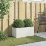 Jardinera acero blanco 62x30x29 cm de , Maceteros y jardineras - Ref: Foro24-841590, Precio: 49,50 €, Descuento: %