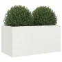Jardinera acero blanco 62x30x29 cm de , Maceteros y jardineras - Ref: Foro24-841590, Precio: 48,38 €, Descuento: %