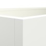 Jardinera acero blanco 62x30x29 cm de , Maceteros y jardineras - Ref: Foro24-841590, Precio: 49,50 €, Descuento: %