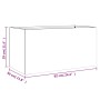 Jardinera acero blanco 62x30x29 cm de , Maceteros y jardineras - Ref: Foro24-841590, Precio: 49,50 €, Descuento: %