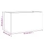 Jardinera acero blanco 62x30x29 cm de , Maceteros y jardineras - Ref: Foro24-841590, Precio: 48,38 €, Descuento: %