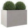 Jardinera de acero inoxidable plateado 62x40x39 cm de , Maceteros y jardineras - Ref: Foro24-841599, Precio: 78,43 €, Descuen...