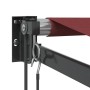 Toldo retráctil automático burdeos 350x250 cm en Toldos | Comprar online en Foru.es