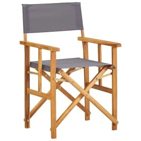 Silla de director madera maciza de acacia de vidaXL, Sillas de jardín - Ref: Foro24-45951, Precio: 63,49 €, Descuento: %