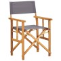 Silla de director madera maciza de acacia de vidaXL, Sillas de jardín - Ref: Foro24-45951, Precio: 64,26 €, Descuento: %