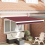 Toldo retráctil manual burdeos 300x250 cm en Toldos | Comprar online en Foru.es