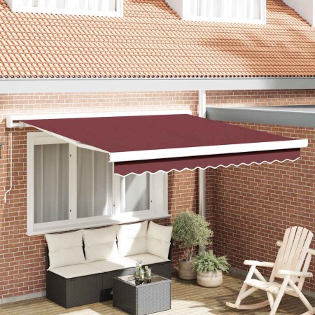 Toldo retráctil manual burdeos 300x250 cm en Toldos | Comprar online en Foru.es