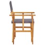 Silla de director madera maciza de acacia de vidaXL, Sillas de jardín - Ref: Foro24-45951, Precio: 64,26 €, Descuento: %