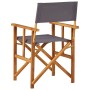 Silla de director madera maciza de acacia de vidaXL, Sillas de jardín - Ref: Foro24-45951, Precio: 64,26 €, Descuento: %