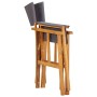 Silla de director madera maciza de acacia de vidaXL, Sillas de jardín - Ref: Foro24-45951, Precio: 64,26 €, Descuento: %