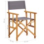Silla de director madera maciza de acacia de vidaXL, Sillas de jardín - Ref: Foro24-45951, Precio: 64,26 €, Descuento: %