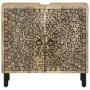 Armario de lavabo para baño madera maciza de acacia 62x33x58 cm de , Tocadores de baño - Ref: Foro24-358231, Precio: 155,78 €...