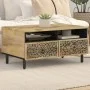 Mesa de centro de madera maciza mango 80x54x40 cm de , Mesas de centro - Ref: Foro24-358225, Precio: 113,57 €, Descuento: %