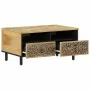 Mesa de centro de madera maciza mango 80x54x40 cm de , Mesas de centro - Ref: Foro24-358225, Precio: 113,57 €, Descuento: %