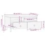 Mesa de centro de madera maciza mango 80x54x40 cm de , Mesas de centro - Ref: Foro24-358225, Precio: 113,57 €, Descuento: %