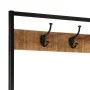 Perchero madera maciza mango y hierro 90x35x180 cm de , Percheros para sombreros y abrigos - Ref: Foro24-358568, Precio: 96,3...