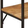 Perchero con ruedas madera maciza mango y hierro 90x40x190 cm de , Percheros para sombreros y abrigos - Ref: Foro24-358577, P...