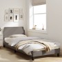 Estructura de cama con cabecero de tela gris taupe 80x200 cm de , Camas y somieres - Ref: Foro24-373069, Precio: 112,49 €, De...