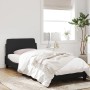 Estructura de cama con cabecero de terciopelo negro 80x200 cm de , Camas y somieres - Ref: Foro24-373074, Precio: 108,62 €, D...