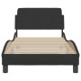 Estructura de cama con cabecero de terciopelo negro 80x200 cm de , Camas y somieres - Ref: Foro24-373074, Precio: 108,62 €, D...