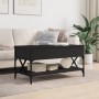 Mesa de centro madera de ingeniería y metal negro 100x50x50 cm de , Mesas de centro - Ref: Foro24-845356, Precio: 84,91 €, De...