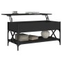 Mesa de centro madera de ingeniería y metal negro 100x50x50 cm de , Mesas de centro - Ref: Foro24-845356, Precio: 84,91 €, De...
