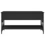 Mesa de centro madera de ingeniería y metal negro 100x50x50 cm de , Mesas de centro - Ref: Foro24-845356, Precio: 84,02 €, De...