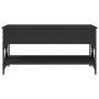 Mesa de centro madera de ingeniería y metal negro 100x50x50 cm de , Mesas de centro - Ref: Foro24-845356, Precio: 84,91 €, De...