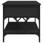 Mesa de centro madera de ingeniería y metal negro 100x50x50 cm de , Mesas de centro - Ref: Foro24-845356, Precio: 84,02 €, De...