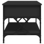 Mesa de centro madera de ingeniería y metal negro 100x50x50 cm de , Mesas de centro - Ref: Foro24-845356, Precio: 84,91 €, De...