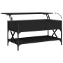 Mesa de centro madera de ingeniería y metal negro 100x50x50 cm de , Mesas de centro - Ref: Foro24-845356, Precio: 84,02 €, De...