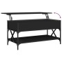 Mesa de centro madera de ingeniería y metal negro 100x50x50 cm de , Mesas de centro - Ref: Foro24-845356, Precio: 84,91 €, De...