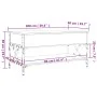 Mesa de centro madera de ingeniería y metal negro 100x50x50 cm de , Mesas de centro - Ref: Foro24-845356, Precio: 84,02 €, De...
