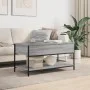 Mesa de centro madera ingeniería metal gris Sonoma 100x50x50 cm de , Mesas de centro - Ref: Foro24-845349, Precio: 67,70 €, D...