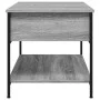 Mesa de centro madera ingeniería metal gris Sonoma 100x50x50 cm de , Mesas de centro - Ref: Foro24-845349, Precio: 67,70 €, D...