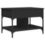 Mitteltisch aus Ingenieurholz und schwarzem Metall 70x50x50 cm von , Couchtisch - Ref: Foro24-845361, Preis: 70,42 €, Rabatt: %