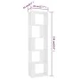 Estantería/divisor madera contrachapada blanco 45x24x159 cm de vidaXL, Librerías y estanterías - Ref: Foro24-800108, Precio: ...