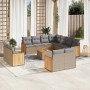 Set de sofás de jardín 12 pzas y cojines ratán sintético marrón de , Conjuntos de jardín - Ref: Foro24-3260589, Precio: 857,1...