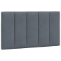 Cabecero de cama acolchado terciopelo gris oscuro 90 cm de , Cabeceros y pies de cama - Ref: Foro24-374650, Precio: 34,69 €, ...