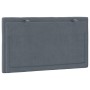 Cabecero de cama acolchado terciopelo gris oscuro 90 cm de , Cabeceros y pies de cama - Ref: Foro24-374650, Precio: 34,69 €, ...